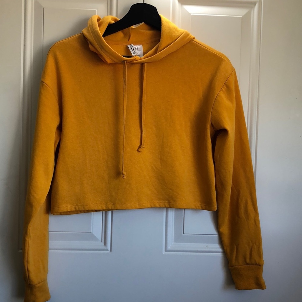 NWOT DIVIDEND HOODED CROP SWEATSHIRT SIZE XS